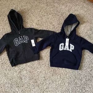Baby GAP Kids Charcoal and Navy Hoodies